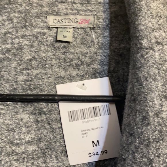 NWT Casting LA gray wool sleeveless jacket. - Picture 3 of 5